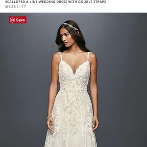 Melissa Sweet Wedding Gown  ms251177. Size 8